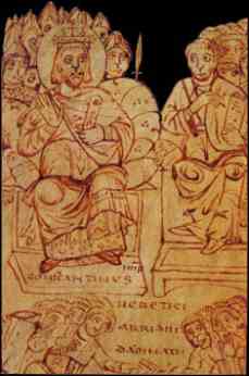 l'Empereur Constantin le Grand pr�sidant le concile de Nic�e
