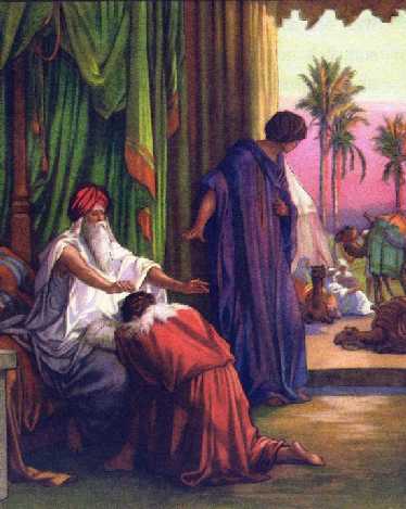 Isaac b�nissant Jacob par erreur