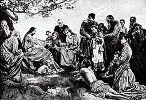 l'Amour universel de Dieu illustr� par J�sus qui gu�rit les foules