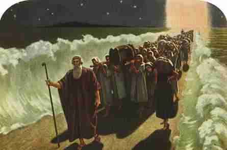 Mo�se passant la Mer Rouge, Exode 14