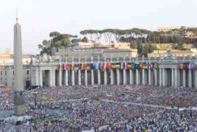 St Pierre de Rome lors d'une allocution papale